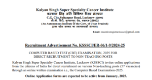 KSSSCI lucknow jobs online apply